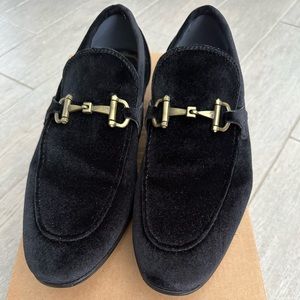 Pre-owned Steve Madden Delrayy Loafer black velvet 10.5 men’s worn once